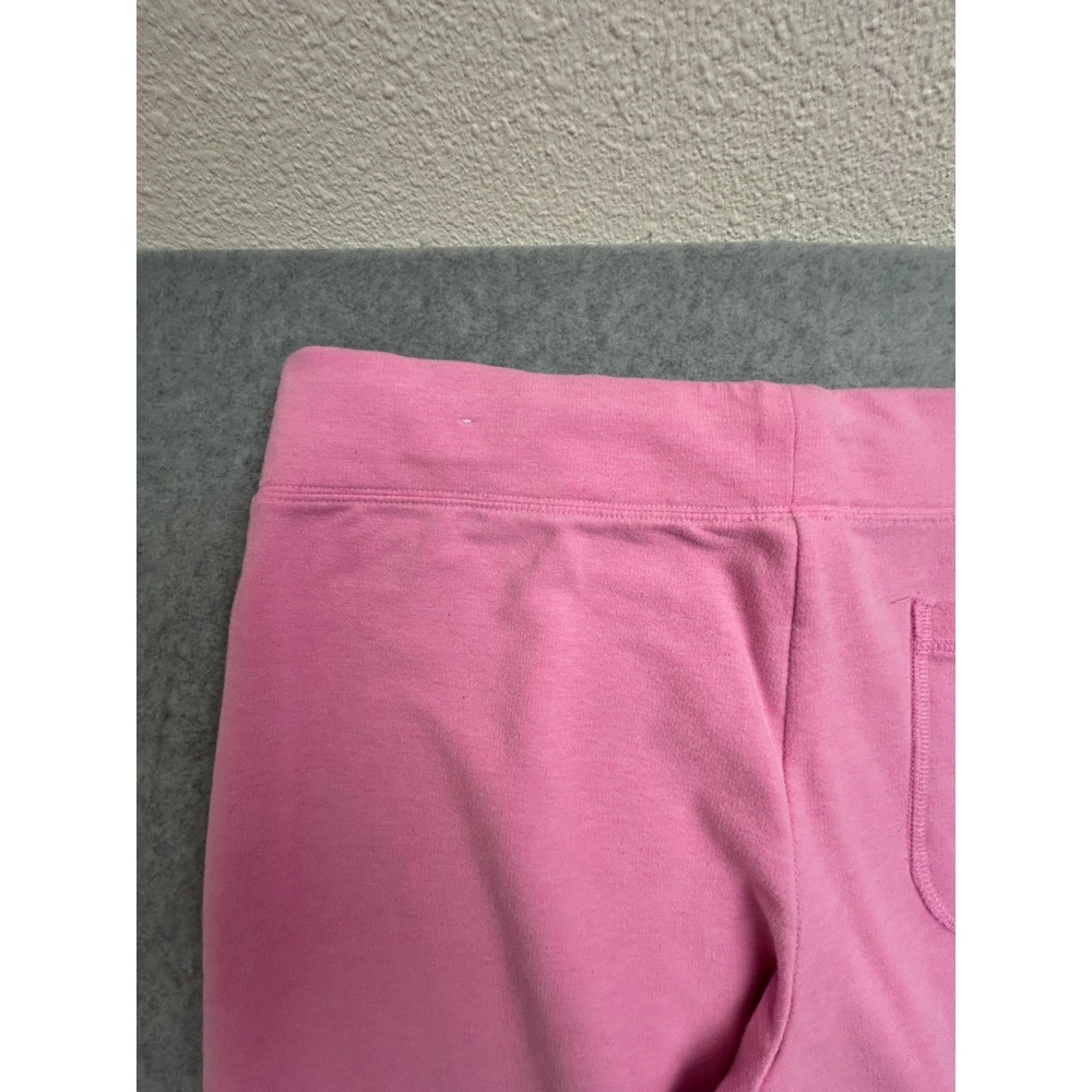 Pink Victoria's Secret Flare Sweatpants Pink Logo Drawstring Lounge Pants Large - Picture 8 of 12